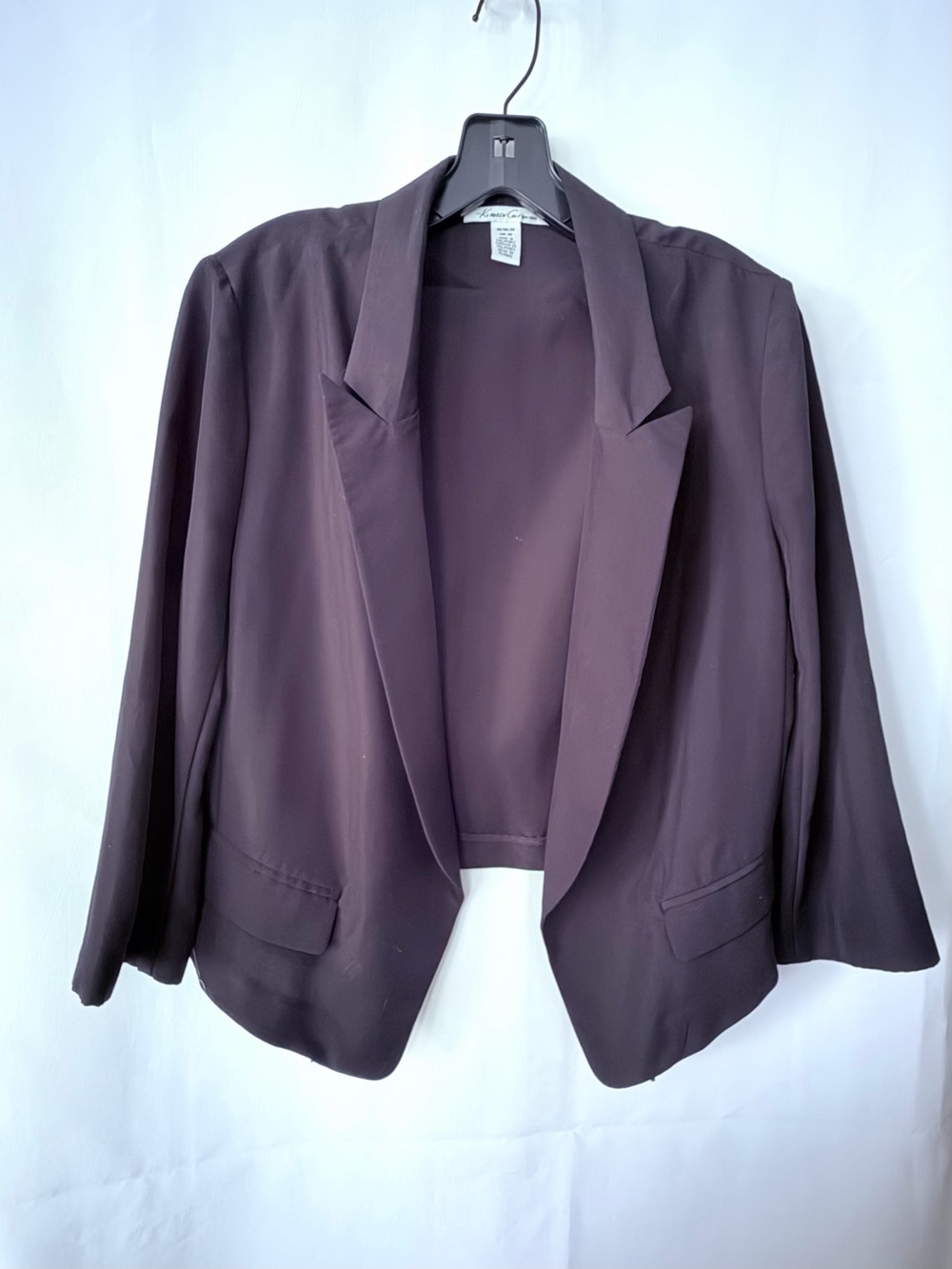 Open-Front Women's Blazer Jacket in Black
